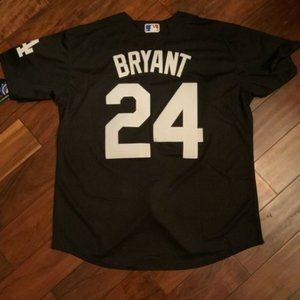 Kobe Bryant Dodgers Black Jersey 8 24